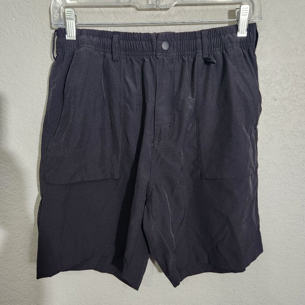 Baleaf Mens Shorts Medium Black Elastic Waist Utility Atheltic Shorts